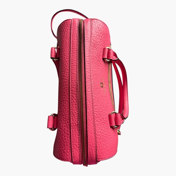 Kate Spade Pink Pebbled Leather Satchel Crossbody Gold Hardware - Picture 10 of 14